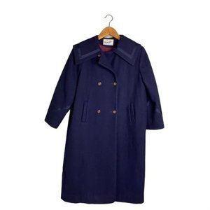 Vintage Rothschild Wool Coat Navy Sz 12